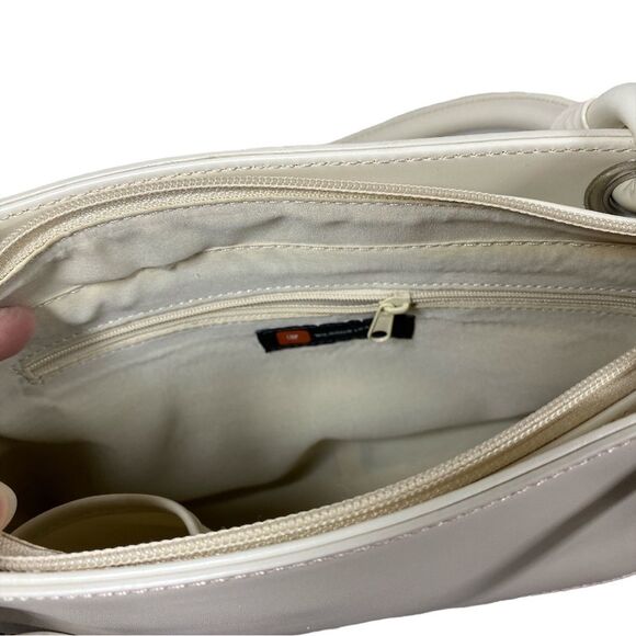 WILSONS LEATHER Genuine Leather Cream Handbag - Picture 4 of 10